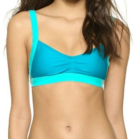 MARC by Marc Jacobs Teal Cutout Side Swimwear Bikini Top - Picture 1 of 8
